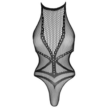 Stringbody Met Netstructuren Zwart