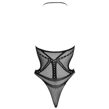 Stringbody Met Netstructuren Zwart