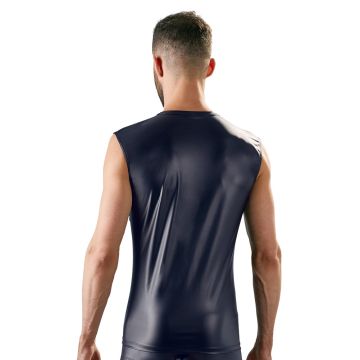 Transparant T-shirt met Diagonale Strepen