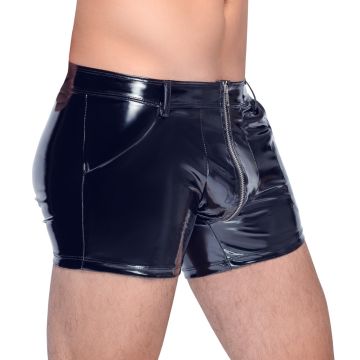 Zeer Elastische Vinyl Pants - Zwart