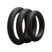 Driedelige cockring set - Dik - Zwart Driedelige cockring set - Dik - Zwart