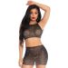Transparante Sparkle Top en Rok