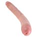Huidkleurige dubbele dildo - 40 cm