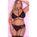 Harnassed Heat Choker BH Set Plus Size Harnassed Heat Choker BH Set Plus Size