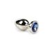 RVS Buttplug met Blauw Juweel RVS Buttplug met Blauw Juweel