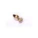 Gouden Buttplug van RVS met Siersteen