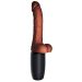 Stotende Realistische Dildo met Balzak - Bruin Stotende Realistische Dildo met Balzak - Bruin