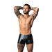 Male Power Wetlook Pouch Short - Zwart