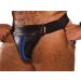 Colt Leren Jockstrap - Zwart-Blauw Colt Leren Jockstrap - Zwart-Blauw