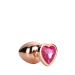 Gouden Buttplug met Roze Hart Gouden Buttplug met Roze Hart
