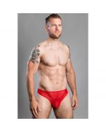 Doreanse Transparante Heren String - Rood