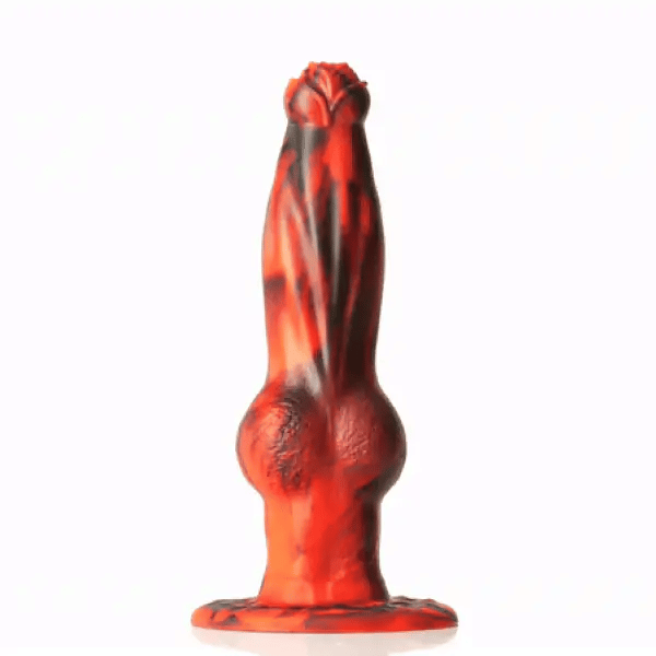 Creature Cocks Stuwende en Vibrerende Dildo met Afstandsbediening - Hel-Wolf