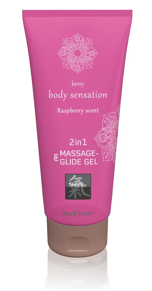 Massage- & Glide Gel 2 in 1 - Framboos