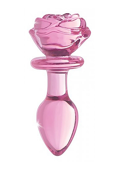 Glazen Buttplug Roze - Large