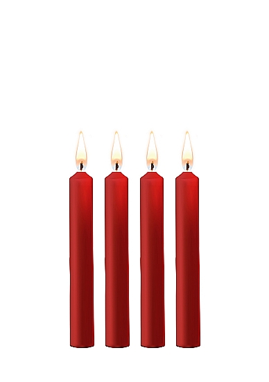 SM Kaarsen 4-Pack - Rood 