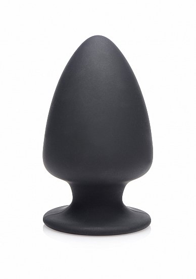 Zwarte Squeezable  Buttplug - Small