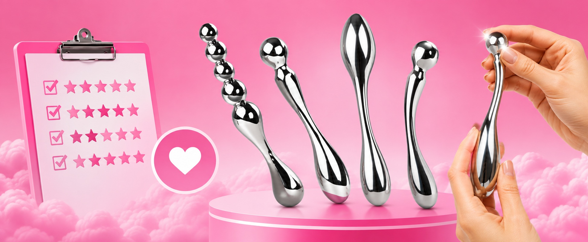 Maxime Test: Satisfyer RVS G-Spot en P-Spot Dildo's