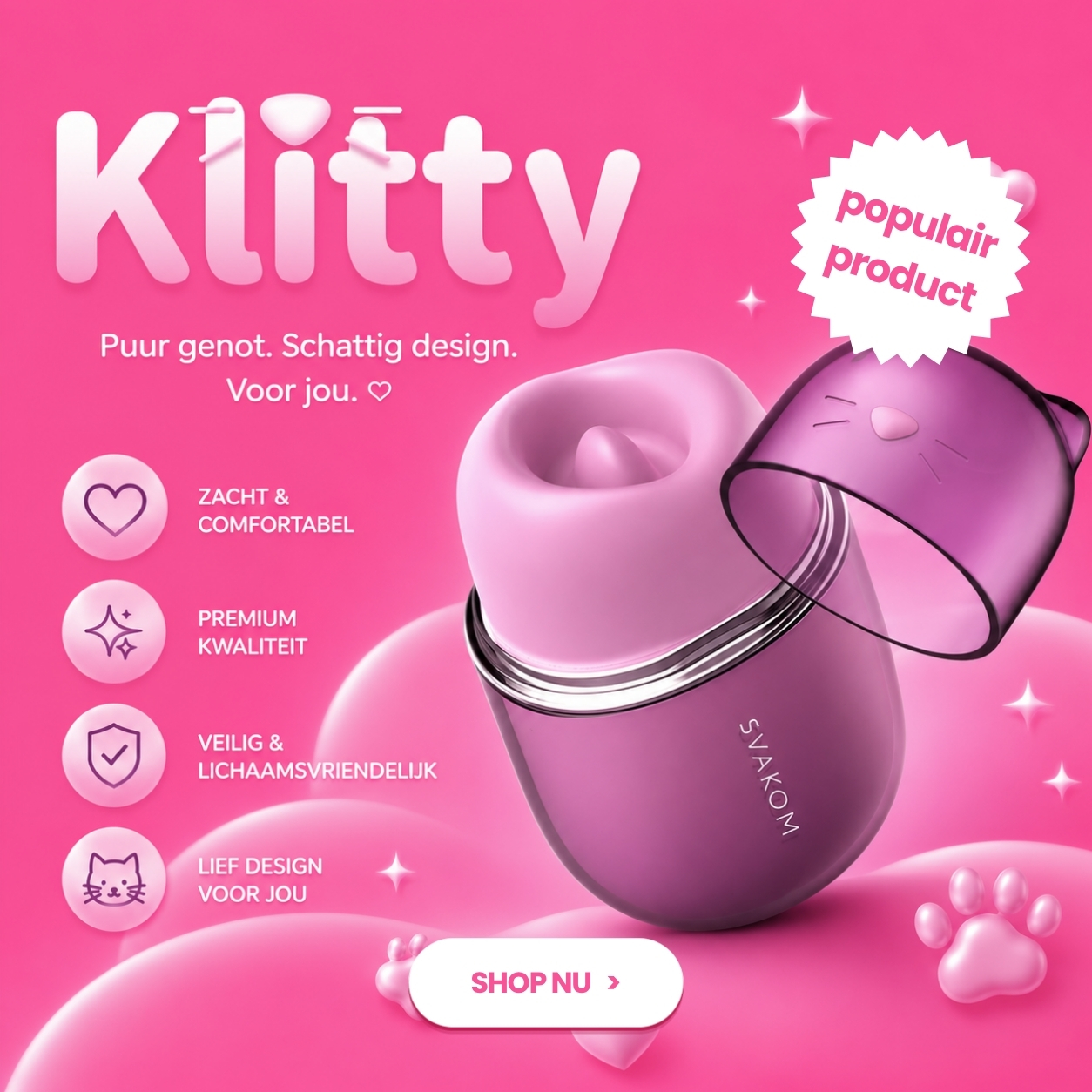 Svakom Klitty Clitoris Stimulator