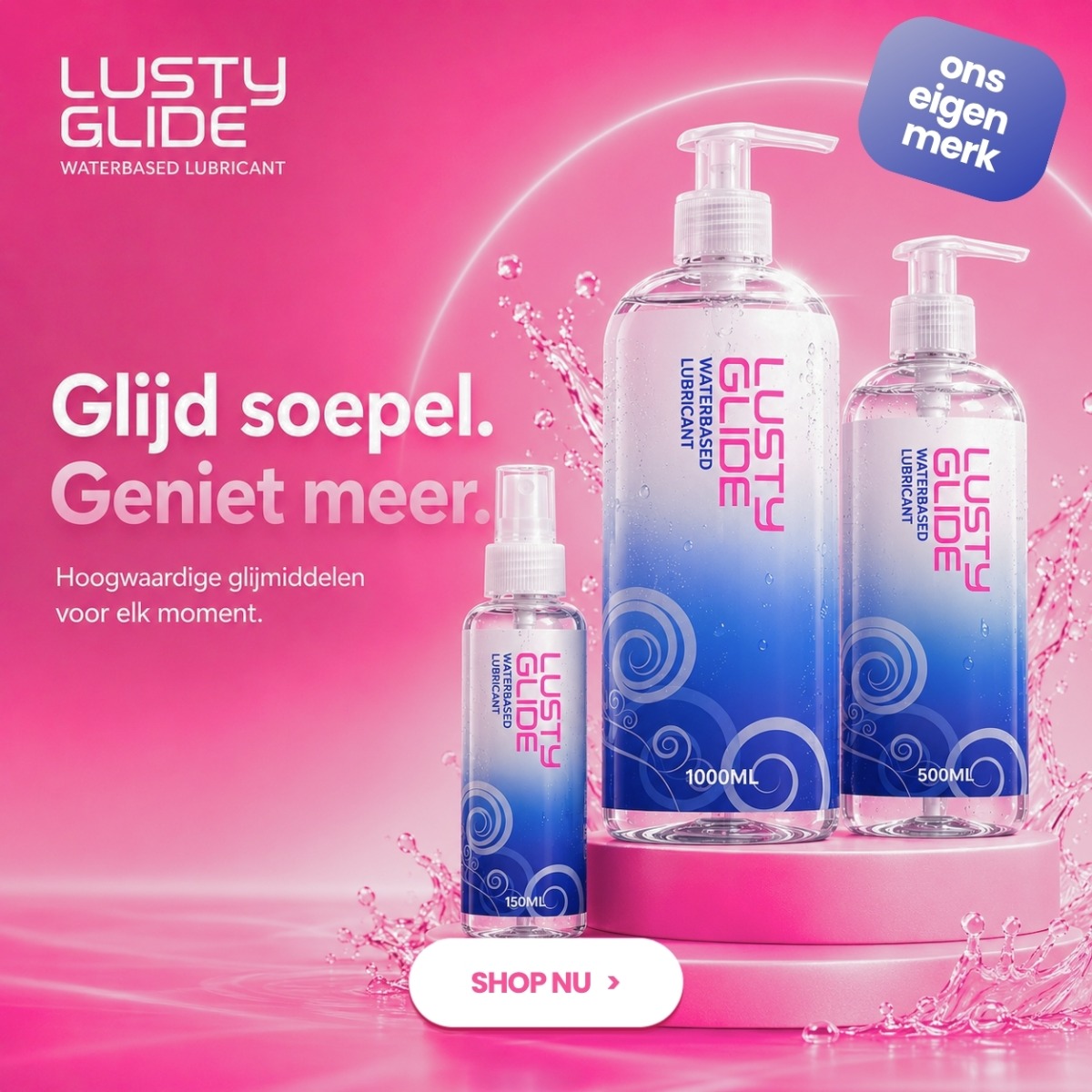 Lusty Glide Glijmiddel op Waterbasis